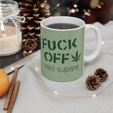 Fuck Off - I Have Glaucoma (With Pot Leaf) - Mug