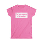 You Know Because Of Coronavirus - Women's T-Shirt