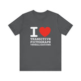 I Heart Transitive Pictograph Verbalizations - Men's T-Shirt