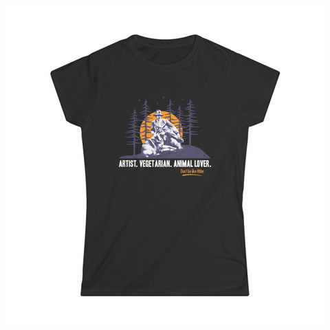 Artist. Vegetarian. Animal Lover. Don't Be Like Hitler. - Women's T-Shirt