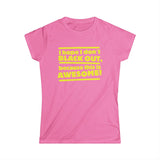 I Hope I Don't Black Out Because This Is Awesome! - Women's T-Shirt