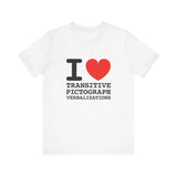I Heart Transitive Pictograph Verbalizations - Men's T-Shirt