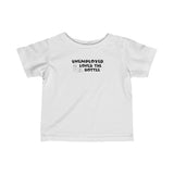 Unemployed Loves The Bottle - Baby T-Shirt