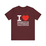 I Heart Transitive Pictograph Verbalizations - Men's T-Shirt