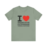 I Heart Transitive Pictograph Verbalizations - Men's T-Shirt