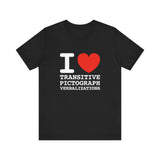 I Heart Transitive Pictograph Verbalizations - Men's T-Shirt
