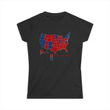 Complete Morons (Red States) - Idiotic Crybabies (Blue States) 2016 - Women's T-Shirt