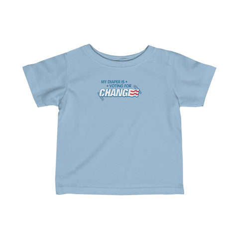 My Diaper Is Voting For Change - Baby Tee