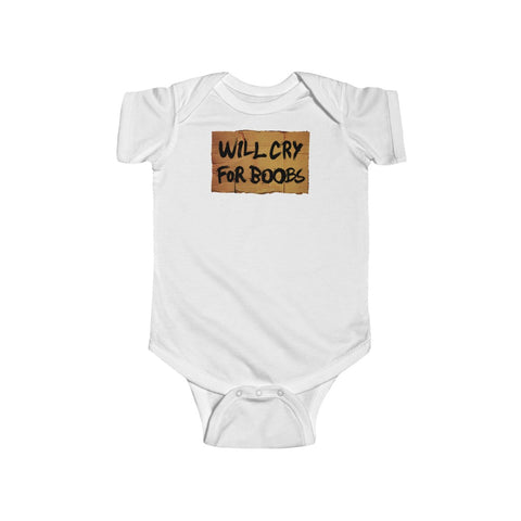 Will Cry For Boobs - Onesie