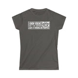 I Know Violence Isn't The Answer - I Got It Wrong On Purpose - Ladies Tee
