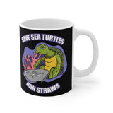 Save Sea Turtles. Ban Straws - Mug